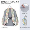 thumbnail image 5 of Labrador Dog and Flower Floral Backpack for School,Cute School Bag,Schoolbag with Adjustable Shoulder Straps & Padded Back,13.4"x11"x4.7", 5 of 6