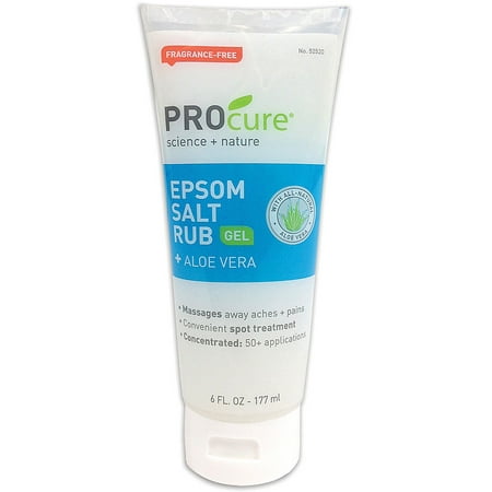 Concentrated Epsom Salt Rub Gel w/ Aloe Vera For Muscle Tension Aches & (Best Medication For Muscle Tension)