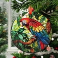 thumbnail image 2 of Scarlet Macaw: Ornament Style Wall or Window Hanging, 2025, Holiday Decoration, Seasonal Keepsake Gift, Unique Collectible, Window Hanging, Home Decor 2025, Seasonal Holiday, 2 of 5
