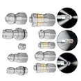 thumbnail image 4 of Complete Jetter Heads Kit Unblock Drains With Rotating Button Nozzle Tips, 4 of 5