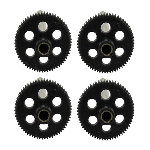 4 piezas Engranajes con Husillo Yotijar para JRC H8C H12C DFD F181 F183 RC Partes Negro