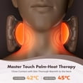 thumbnail image 5 of Neck Massager with Heat for Pain Relief Deep Tissue Wireless Electric Shiatsu Back Shoulder Massagers with Fingers Traction Function Real Hand Rechargeable USB-C Bionic 4d Kneading(Brown-2), 5 of 8