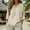 Beige, variant on Cotton PeasantTops For Women Tunic Blouse Gauzy Ropa De Lino Para Mujer Loose FitTops Elbow Sleeve Lightweight Blouses Business Outfits Work Camping OutfitsTop Peasant Shirts White XL