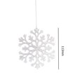 thumbnail image 1 of Guirnalda de decoración de 10 piezas suministros festivos de copo de Wdftyju nieve árbol de Navidad diseño de escena de fiesta artesanía artesanal para puerta de centro comerci, 1 of 3