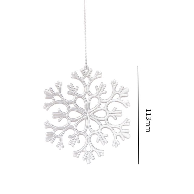 Guirnalda de decoración de 10 piezas suministros festivos de copo de Wdftyju nieve árbol de Navidad diseño de escena de fiesta artesanía artesanal para puerta de centro comerci