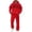Red&1080, variant on CONFREE Mens Sweatsuit 2 Peice Sets Lined Sweat Suit for Men Letter Graphic Y2K Hoodies Sweatpants Outfits Warm Fall Winter Track Suits Set
