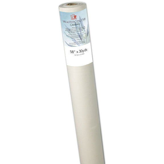 Fredrix Watercolor Canvas Roll - 58" x 30 yds