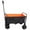 C-Black & Orange, variant on Collapsible Folding Wagon with 150Lbs Capacity, Outdoor Utility Wagon Cart with Wheels, Grocery Wagon for Sports, Camping, Garden and Shopping, 22"W X 13"D X 9"H Interior, Black
