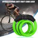 thumbnail image 4 of Candado de Bicicleta Bloqueos de Bobina de Cable de Acero Colorido JShteea Antirrobo 4 Dígitos, 4 of 7
