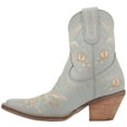 thumbnail image 2 of Dingo Womens Primrose Embroidered Floral Snip Toe Cowboy Ankle Boot, 2 of 2