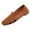 Brown, variant on Slip On Loafer Flats For Women Hollow Jacquard Fly Knit Mesh Square Toe Slip On Breathable Flat Loafer Shoe Footwear