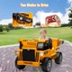 thumbnail image 2 of QinaQin Camión de volteo eléctrico para niños de 12V, carrito montable de 4 ruedas con caja basculante y pala, ideal para juego al aire libre con estilo de construcción, 2 of 8