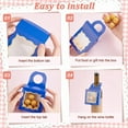 thumbnail image 4 of 20 Pcs Wine Bottle Box with Window Hanging Gift Boxes 5 Colors Paper Wine Bottle Tags Champagne Bottles Boxes for Candy Chocolate Cookies Favors Gifts 3.5x3.5x1.2 Inches CON-PH0003-04 Colorful, 4 of 6