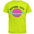 thumbnail image 1 of Halloween Humans Suck Black Text Mens T Shirt, 1 of 1