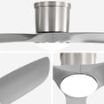 thumbnail image 5 of Sofucor 52 Inch Low Profile Ceiling Fans with Lights, Modern Flush Mount Ceiling Fan with 3 ABS Blades, 6500CFM, Dimmable 6-Speed 3-Timer Reversible DC Motor, ABS Gray, 5 of 10