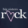 thumbnail image 3 of CafePress - Big Sisters Rock (Heart Versi Women's Dark T Shirt - Women's Traditional Fit Dark T-Shirt, 3 of 4