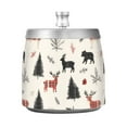 thumbnail image 7 of Yayeee Ashtray with Lid for Cigarette Smokeless Stainless Steel Home Ash Holder, Christmas Plaid Deer, 7 of 7