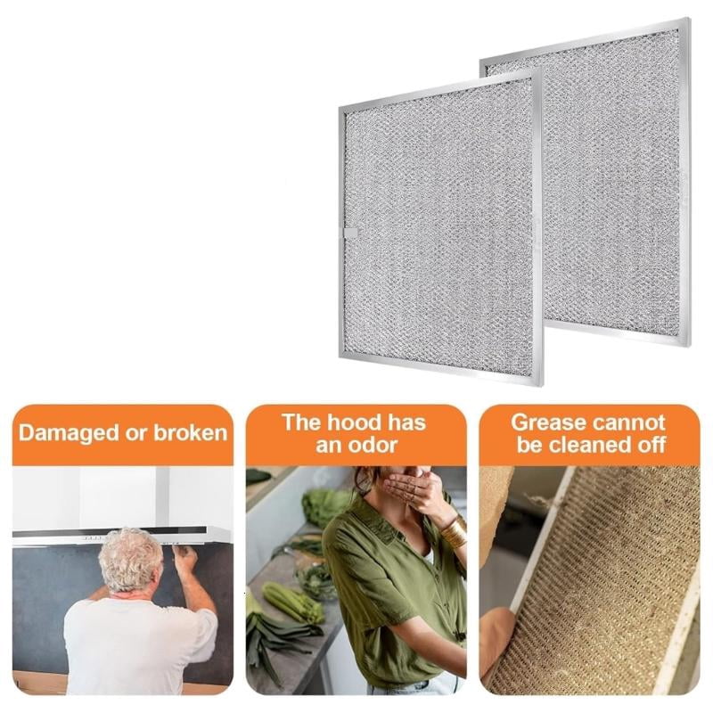 CEORPER Metal Grease Filter for Various Series Range Hoods Easy to Clean and Maintain