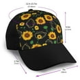 thumbnail image 2 of Yiaed Flower (2) Print Baseball Cap Dad Hat Polo Style Plain Blank Adjustable Size, 2 of 5