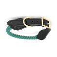 thumbnail image 2 of Veeki Dog Leash Collar - Woven Cotton And Cowhide Finish - Stylish Style - Durable For Training, Walking, Running (size L), 2 of 3