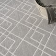 thumbnail image 6 of Nourison Modern Lines Geometric Silver 8' x 10' Area Rug, (8x10), 6 of 8