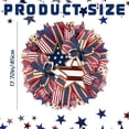 thumbnail image 2 of 18 Inch Patriotic Wreaths for Front Door 4th of July Fourth Garland Memorial Day Wreaths American Flag Independence Day Garland for Indoor Outdoor Door Wall Holiday Decor Home, 2 of 7