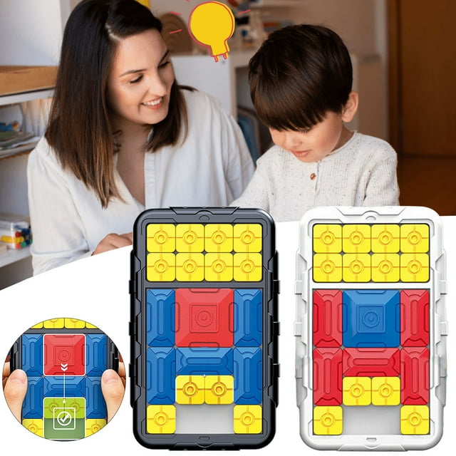SIfdSeng Jouets Surprise en Vrac Huarong Road Intelligent Casse-Tête à Glissière pour Enfants et Adultes Casse-Tête Jeu de Réflexion Logique Éducation Précoce Jouets Casse-Tête Mini Jouets Petits Jouets de Noël en Vrac
