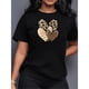 thumbnail image 1 of Camiseta de mujer con estampado de tres corazones, 1 of 6