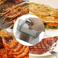 thumbnail image 2 of facefd Presse à Grill en Acier Inoxydable 304 5.5 Pouces Presse à Bacon Spatule Presse à Burger, 2 of 9