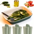 thumbnail image 2 of Pepper Seed Corer Remover,  2 in 1 Fruit Pepper Corer Bell Pepper Corer Seed Remover Tool, Pepper Deseeder Bell Pepper Corer Tool Pepper Cutter for Vegetables Kitchen Gadget (Green), 2 of 14