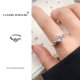 thumbnail image 1 of Anillo que no se decolora, anillo abierto de lujo ligero de moda femenina, joyería de circonita, anillo de plata esterlina 925, 1 of 1