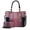 RB Pink, variant on MKF Collection Bonita Women's Tote Bag with Wristlet Wallet, Rainbow Vegan Leather Solid 2Pcs Shopper Purse Handbag Set by Mia K -