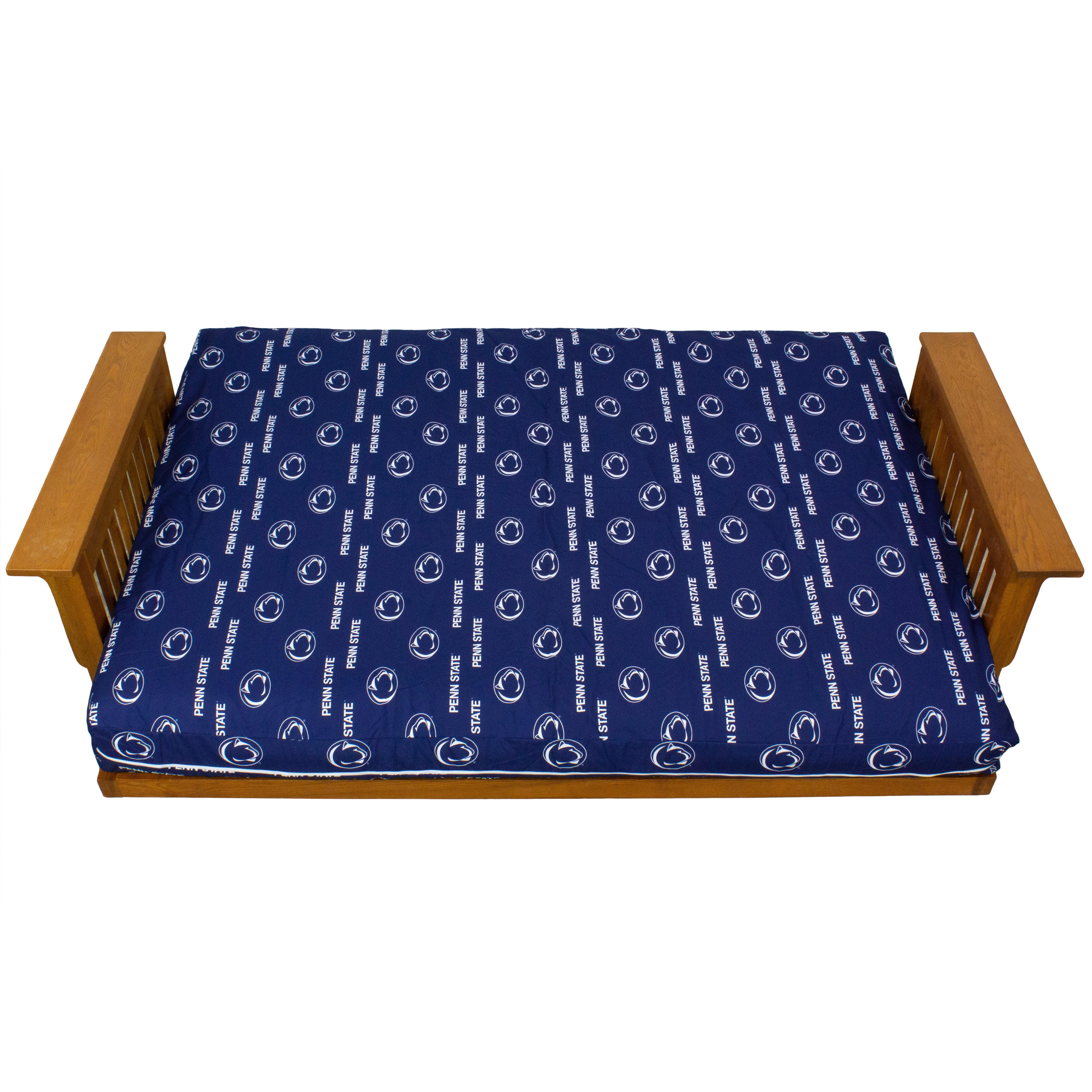 Penn State Nittany Lions Futon Cover - Full size fits 6 and 8 inch mats