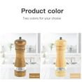thumbnail image 4 of Adjustable Manual Wooden Kitchen Gadgets Ceramic Core Seasoning Tool Storage Bottle BBQ Spice Bottle Pepper Grinder Pepper Mill Salt Jar WOOD, 4 of 8