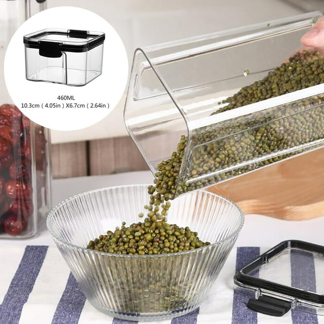 Airtight Kitchen Food Storage Containers for Long Term Preservation of Dry and Pantry with Secure Locking Lids