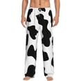 thumbnail image 1 of Kdxio Milk Cow Pattern Men's Pajama Pants, Elastic Waist with Drawstring and Pockets, Comfortable Loungewear-Large, 1 of 6
