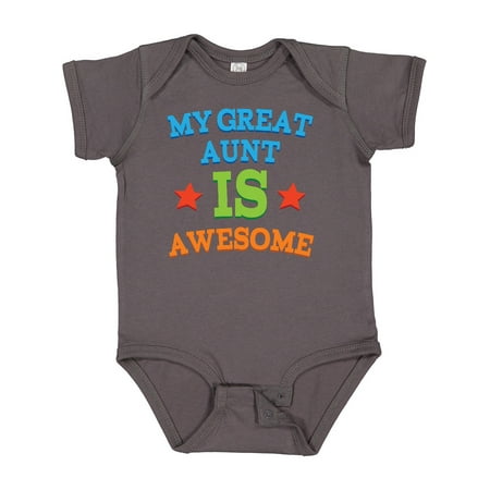 

Inktastic My Great Aunt is Awesome Gift Baby Boy or Baby Girl Bodysuit