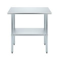 thumbnail image 2 of 18" x 36" Stainless Steel Work Table with Undershelf Food Prep NSF Utility Work Station, 2 of 9