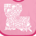 thumbnail image 4 of Inktastic Louisiana Silhouette Mandala Boys or Girls Baby Bib, 4 of 4