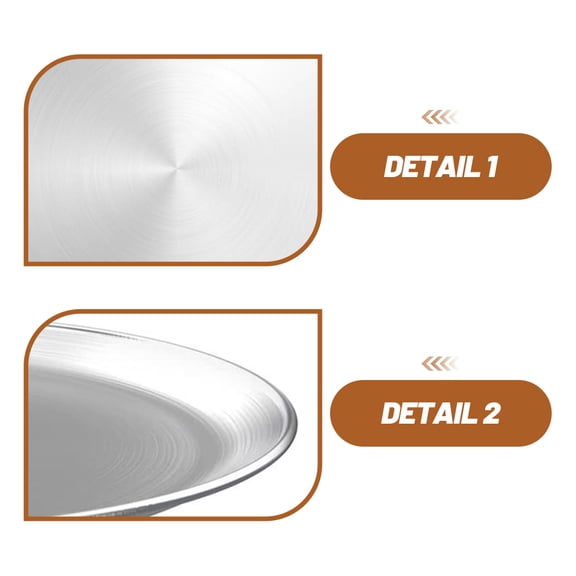 KAJNBN 12 Inch Stainless Steel Cake Serving Platter - and Elegant Dessert Plate for Parties and Events