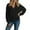 oversized hooded pullover - Black, variant on uvwlwu Womens Wrap Cross V Neck Oversized Hoodie Long Sleeve Kangaroo Pocket Soft Daily Casual Pullover Outer Sweatshirt,S