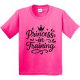 thumbnail image 3 of Inktastic Princess in Training Crown Graphic Youth T-Shirt, 3 of 5
