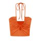 thumbnail image 4 of Mujeres Open Back Crop Tops Cuello halter Ahueca hacia fuera Party Club Sexy Strappy Chaleco Abanopi Chaleco de mujer, 4 of 6