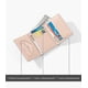 thumbnail image 5 of Cute Small Wallet For Girls Women Tri-folded Wallet Cash Pocket Flowers Pu Leather Print Card Holder Coin Purse With Id Window (green), 5 of 5