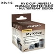 Keurig My KCup Universal Reusable Filter MultiStream Technology Gray