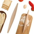 thumbnail image 4 of KAKOWELY Rouleau 4 Pcs en Bois Rouleau de Pâte Rouleaux de Cuisine Outil de Cuisson 9.06"X1.18"X1.18 Pouces, 4 of 4