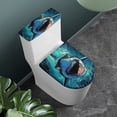 thumbnail image 2 of HELLHERO Shark Pattern Fits All Toilet Shapes Adjustable Elastic Bottom Elastic Fabric Bathroom Seat Covers Bathroom Home Elastic Installation Easy to Clean, 2 of 8