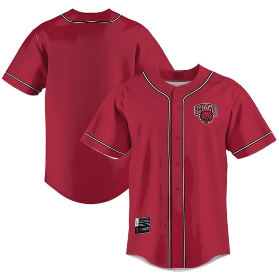 Men's GameDay Greats Crimson Central Washington Wildcats Lightweight Baseball Jersey