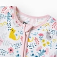 thumbnail image 5 of PatPat Baby Girl Pajamas Viscose from Bamboo 2-Way Zip Fold-Over Foot Cuffs Baby Sleepers, 5 of 11
