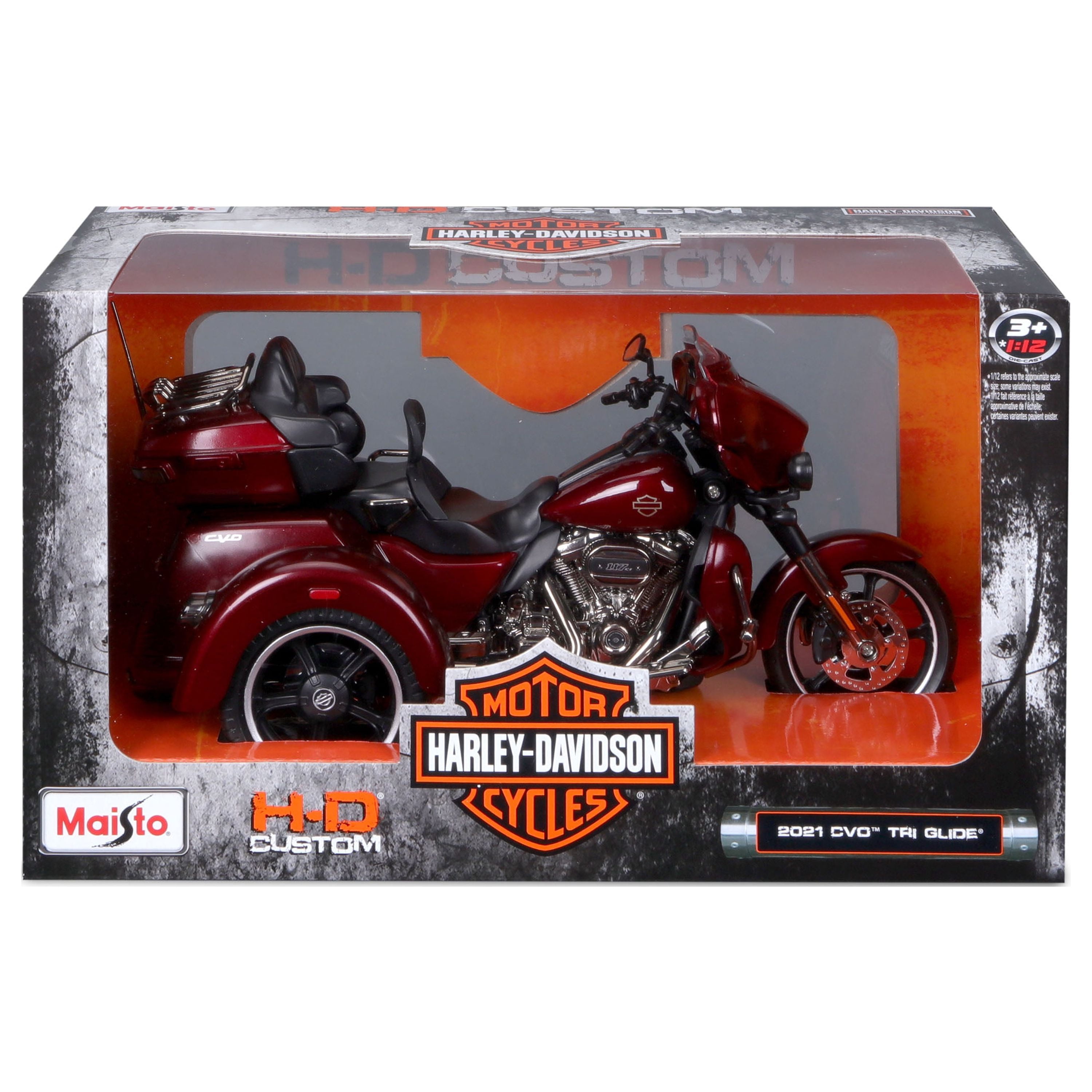 Maisto 1:12 Scale Harley Davidson 2021 CVO Tri Glide Motorcycle